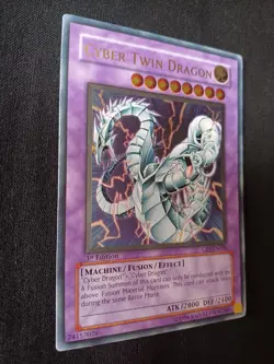 Yu-Gi-Oh Cyber Twin Dragon CRV-EN035 Ultimate Rare 1st Edition Mint - Image 3