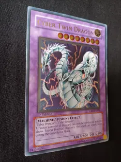 Yu-Gi-Oh Cyber Twin Dragon CRV-EN035 Ultimate Rare 1st Edition Mint - Image 9