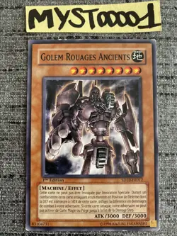 Yu-gi-oh Golem Wheel Card Antique SD10-FR012 1st Edition French USED - Image 3