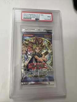 PSA 9 MINT Legacy of Darkness SEALED Booster Pack 1st Edition Yugioh Cards - Image 1