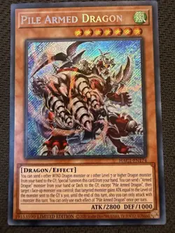 Pile Armed Dragon HAC1-EN174 Limited Edition Secret Rare Yu-Gi-Oh! - Image 1