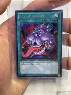 Yugioh! LP Pot of Avarice - LCJW-EN290 - Secret Rare 1st Edition Lightly Played - Image 2