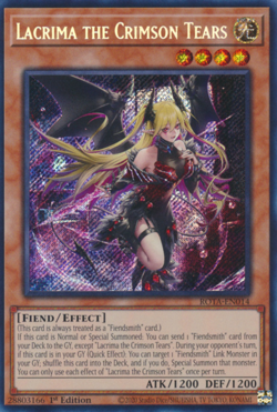 1X NM Lacrima the Crimson Tear - ROTA-EN014 - Secret Rare 1st Edition yugioh - Image 2