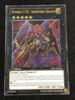 Yugioh Number C102: Archfiend Seraph PRIO-EN044 1ST ULTIMATE (LP) - Image 2
