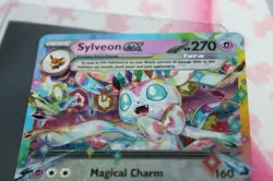 Sylveon ex 086/191 Sv08: Surging Sparks Holo Pokemon Card FREE SHIPPING - Image 2