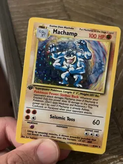 Machamp Base Set 8/102 1st Edition Holo Rare 1999 PokÃ©mon Card TCG NM - Image 5