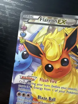 PokÃ©mon TCG Generations 2016 Flareon EX Full Art Ultra Rare Card #RC28/RC32  - Image 4