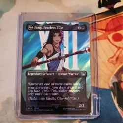 Fang, Fearless l'Cie (Borderless) (Surge Foil) Final Fantasy Foil NM/M Mtg - Image 1