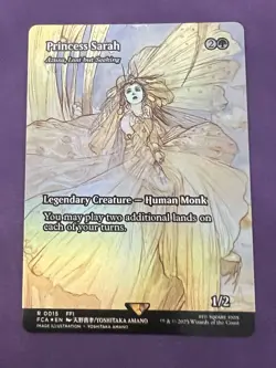 Princess Sarah Azusa, Lost but Seeking Showcase Foil Final Fantasy MTG NM/M - Image 1