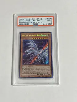 Yugioh PSA 9 Mint 2020 Blue-Eyes Alternative White Dragon MVP1-ENS46 1st Secret - Image 1