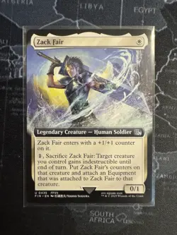 Zack Fair (Extended Art) Final Fantasy MTG NON-FOIL - Image 1
