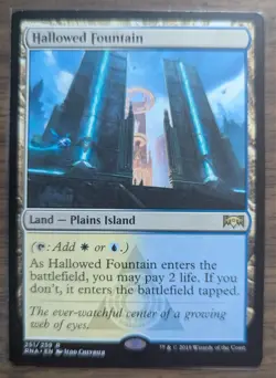 MTG Hallowed Fountain Non-Foil from Ravnica Allegiance LP - Image 1