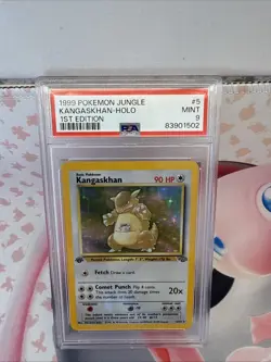 Pokemon Kangaskhan Jungle 1st Edition Holo Rare #5 PSA 9 Mint - Image 1