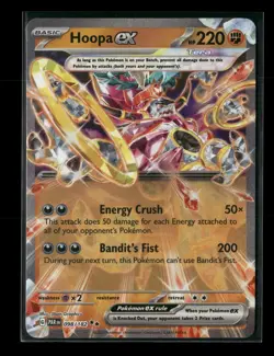 Hoopa ex 098/182 Paradox Rift Double Rare HOLO Pokemon Card NM - Image 1