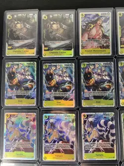 One Piece TCG Lot of 20 Yellow Super Rare Cards Enel Yamato Bonney Lilith NM - Image 2