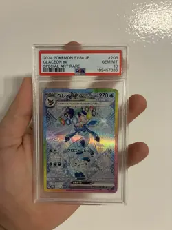 PSA 10 Glaceon ex SAR 206/187 sv8a Terastal Festival Japanese 2024 Pokemon Card - Image 2