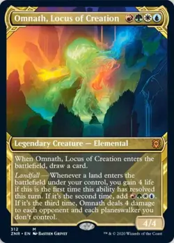Omnath, Locus of Creation (Showcase) -Foil Light Play MTG Zendikar Rising - Image 2