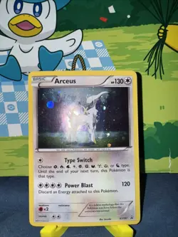 Arceus XY197 - Black Star Promo Holo Pokemon Card - English TCG 2017 LP - Image 1
