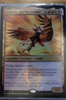 Aurelia, the Warleader Foil Card Guilds of Ravnica: Guild Kits NM MTG - Image 3
