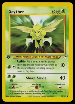 Pokemon Card - Scyther Neo Destiny 1st Edition 55/105 - Image 1