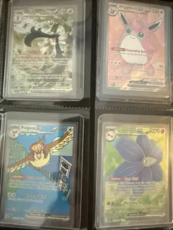 97 SingleTop Loader Pokémon Full Arts BINDER ALL CARDS PACK FRESH - Image 18