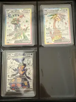 97 SingleTop Loader Pokémon Full Arts BINDER ALL CARDS PACK FRESH - Image 19