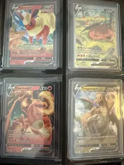 97 SingleTop Loader Pokémon Full Arts BINDER ALL CARDS PACK FRESH - Image 20