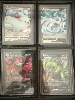 97 SingleTop Loader Pokémon Full Arts BINDER ALL CARDS PACK FRESH - Image 21