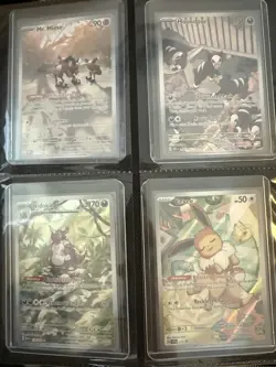 97 SingleTop Loader Pokémon Full Arts BINDER ALL CARDS PACK FRESH - Image 27