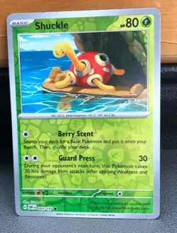 Shuckle Pokemon Cards x2 One Regular and One Reverse Holo - Image 3
