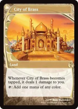 MTG English City of Brass (Future Sight) NM Foil Mystery Booster 2 - Image 2