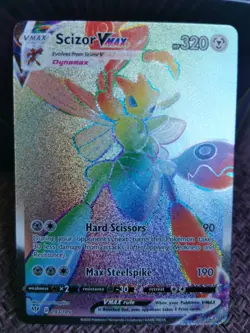Pokemon Scizor VMAX Darkness Ablaze 193/189 Secret Rare Card NM Full Art - Image 3