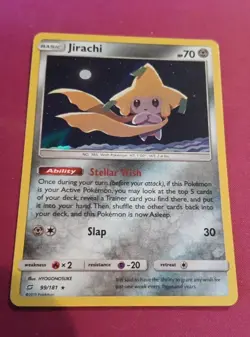 Pokémon Jirachi TCG Sun & Moon Team Up Holo  Card 99/181 - Image 3