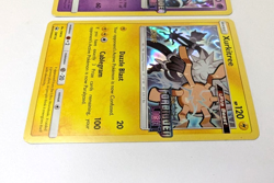 3 Rare Pokemon Pre-release, Black Star Promo Gold Stamp STAFF cards NM - Image 12