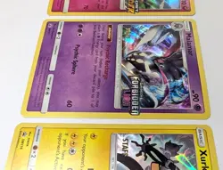 3 Rare Pokemon Pre-release, Black Star Promo Gold Stamp STAFF cards NM - Image 3