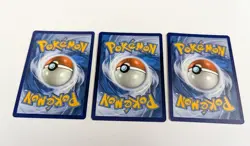 3 Rare Pokemon Pre-release, Black Star Promo Gold Stamp STAFF cards NM - Image 5