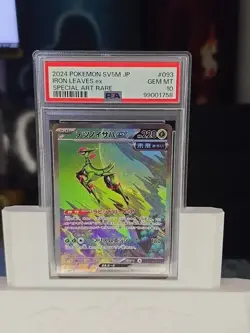 Iron Leaves EX SAR 093/071 SV5M Cyber Judge PSA 10 Gem MT Japanese Pokemon Card - Image 1