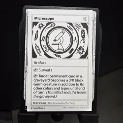1x Microscope, Mystery Booster 2 'Playtest' Card, MTG NM - Image 1