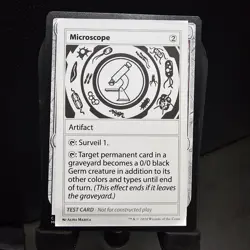 1x Microscope, Mystery Booster 2 'Playtest' Card, MTG NM - Image 3