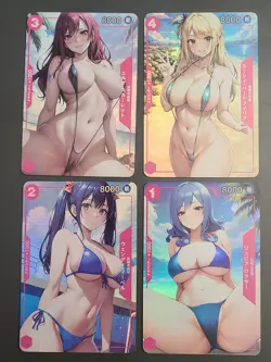Fairy Tail - ACG Anime Girl Doujin Waifu DIY Card - 4 Card Set - Image 6