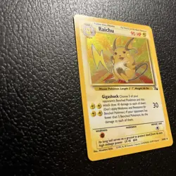 Pokémon TCG Raichu Fossil Holo Rare Card 14/62 1995, 96, 98 Mint Condition !!! - Image 13