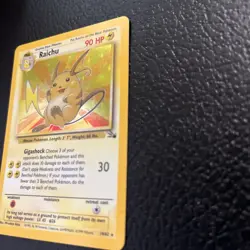 Pokémon TCG Raichu Fossil Holo Rare Card 14/62 1995, 96, 98 Mint Condition !!! - Image 3