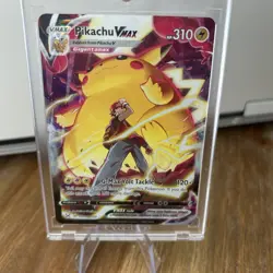 Pikachu VMAX TG17/TG30 Full Art Lost Origin Trainer Gallery PokÃ©mon Card - Image 1