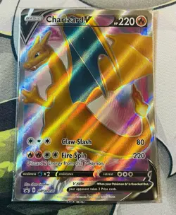 Pokemon Black Star Promo Charizard V SWSH050 Sealed -Champions Path ETB Card #A3 - Image 2