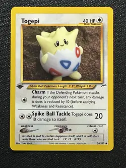 Togepi 56/105 Neo Destiny 1st Edition Pokemon TCG - Image 1