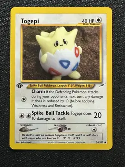 Togepi 56/105 Neo Destiny 1st Edition Pokemon TCG - Image 3