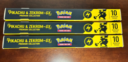 Pokemon TCG 3x Pikachu & Zekrom-GX Premium Collection Box GameStop Exclusive NEW - Image 11
