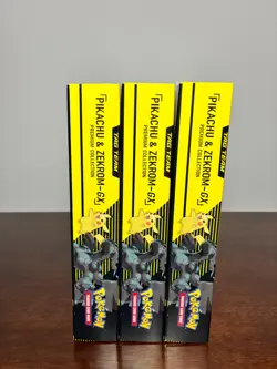 Pokemon TCG 3x Pikachu & Zekrom-GX Premium Collection Box GameStop Exclusive NEW - Image 12