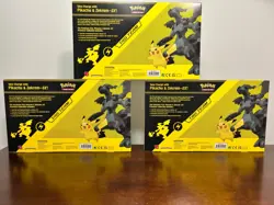 Pokemon TCG 3x Pikachu & Zekrom-GX Premium Collection Box GameStop Exclusive NEW - Image 2