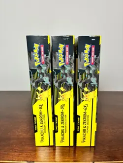 Pokemon TCG 3x Pikachu & Zekrom-GX Premium Collection Box GameStop Exclusive NEW - Image 6